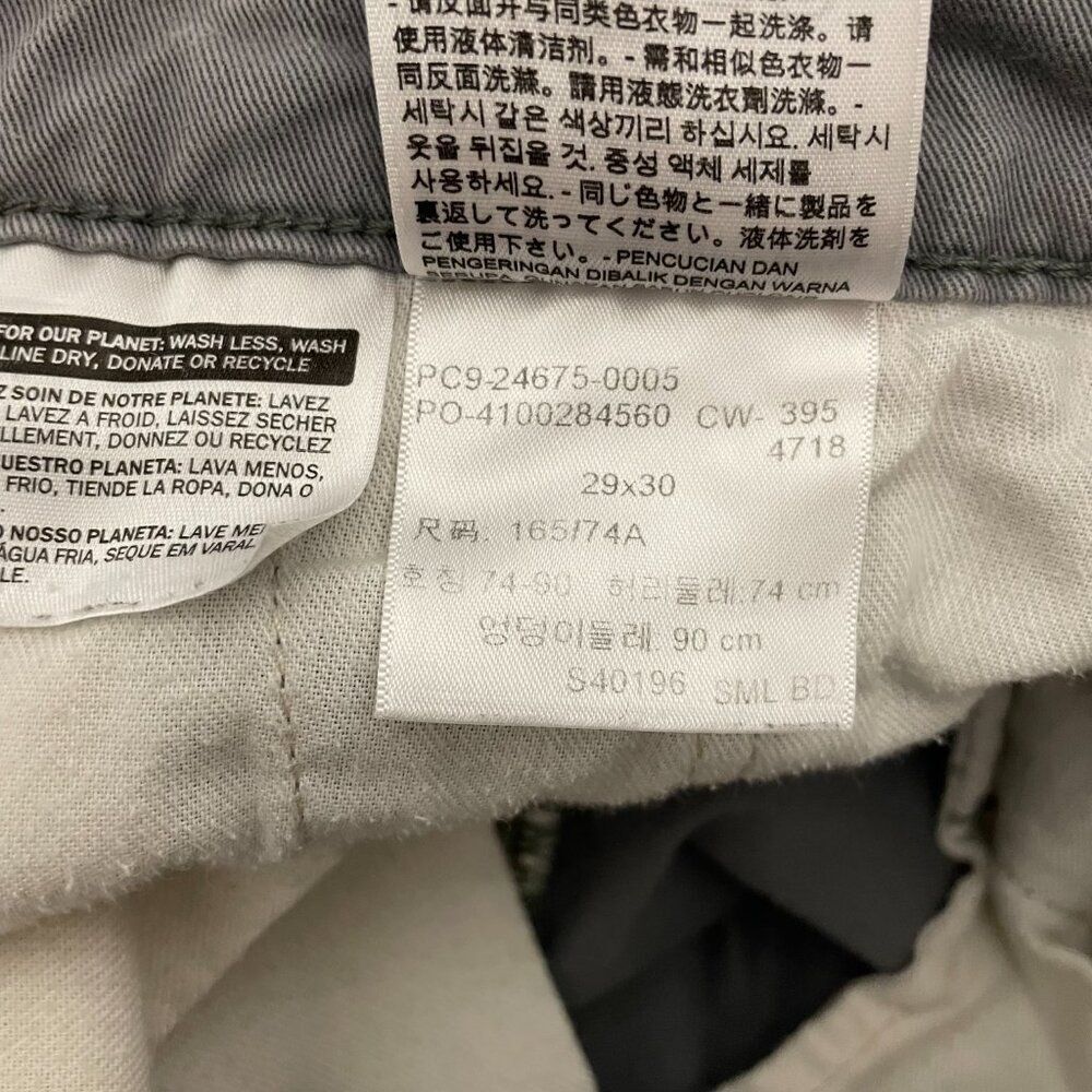 Levis Pants Mens 29x30 Grey Cargo Joggers Casual Tapered Pockets Outdoors Gorp - Picture 8 of 9